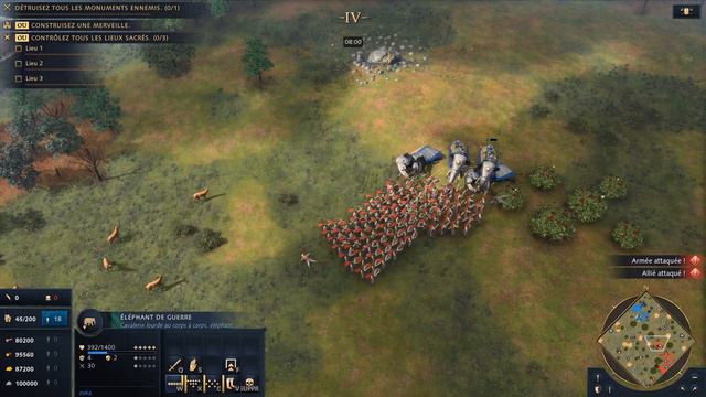 20 ELEPHANTS vs 200 ARCHERS - Age Of Empires 4 ⚔ смотреть онлайн