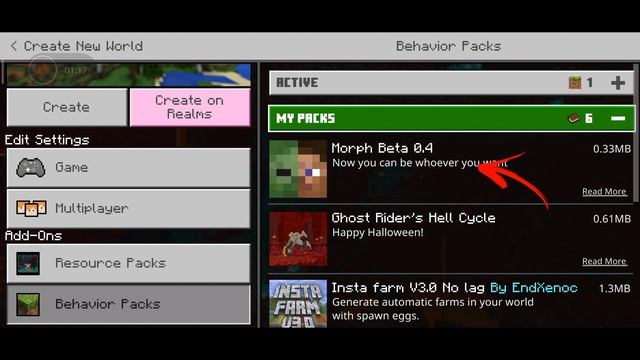 Morph Add-On! In Minecraft Pe | transform into any mob minecraft pe смотреть онлайн