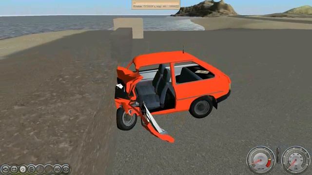 Rigs of Rods - ZAZ Tavria Crash Test смотреть онлайн