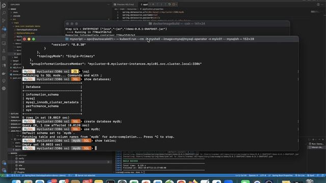 Deploying MySQL InnoDB Cluster using MySQL Operator + SpringBoot App as Pod using Private Registry смотреть онлайн