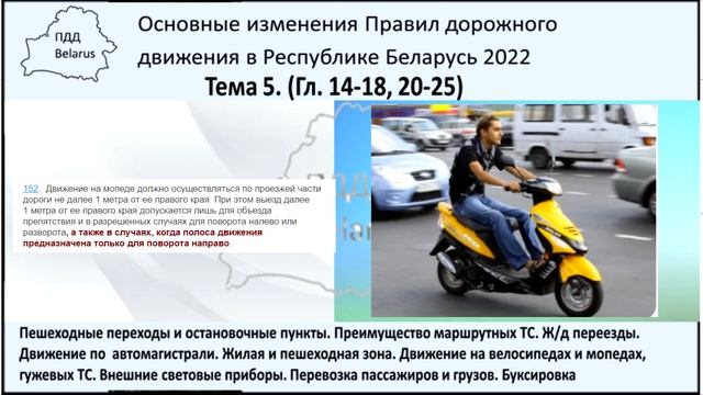 Основные изменения Правил дорожного движения Тема 5 смотреть онлайн