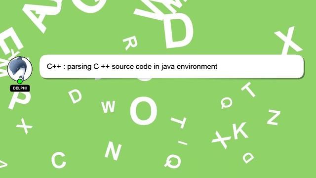 C++ : parsing C ++ source code in java environment смотреть онлайн