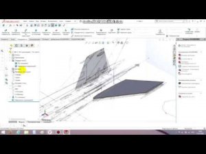 ч.6 Как начертить модель самолёта в solidworks, авиамоделирование, дистанционное занятие,поверхность