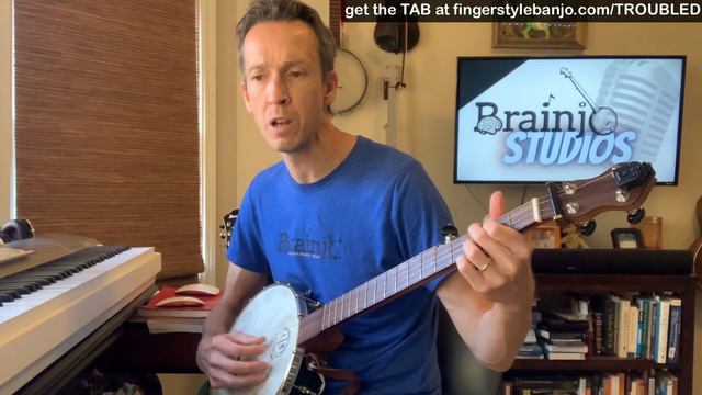 2 Finger Thumb Lead Banjo Song and Tab: "Troubled" смотреть онлайн