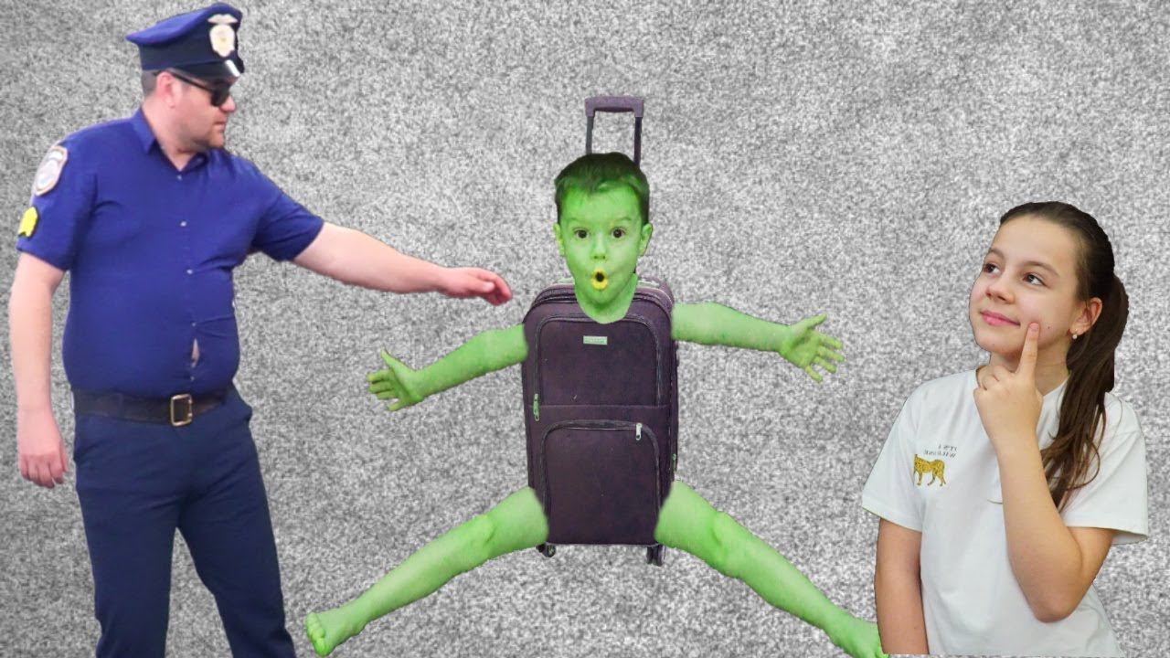 Сбежавший Полицейский и Захар в чемодане смотреть онлайн