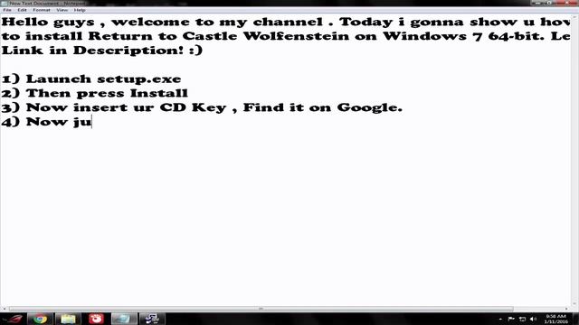 ♥ How to install Return to Castle Wolfenstein on Windows 7 ♥ смотреть онлайн