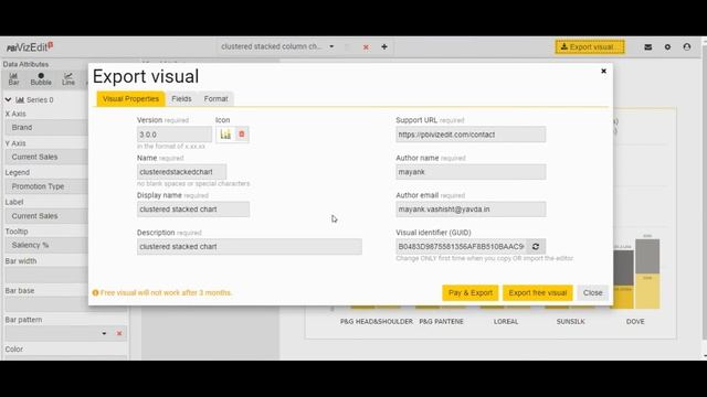 PBIVizEdit Clustered Stacked Column Chart - Power BI Custom Visual смотреть онлайн