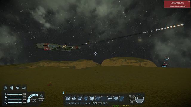 Space Engineers - testing larger scale drone interceptor missile смотреть онлайн