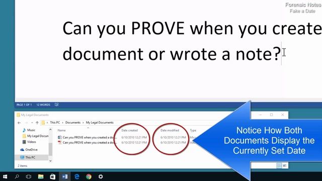 Fake a Date! Fake the file creation and even MetaData of a File in Windows смотреть онлайн
