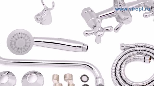 СМЕСИТЕЛЬ ДЛЯ ВАННОЙ VIDIMA "РЕТРО" В9716AA смотреть онлайн