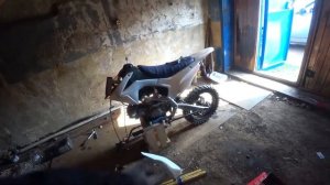 Замена подшипников на питбайке.