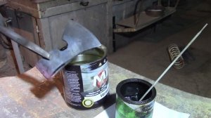 Закалка топора в масле - отжиг, закалка, отпуск, тест !!!