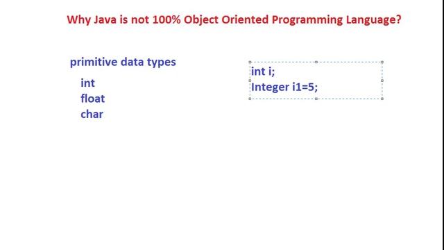 #2 Why Java is not 100% object oriented programming language Hindi смотреть онлайн