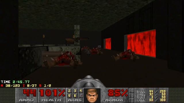Doom II - Jaws of Destruction - map10: Oblivion - UV-Max with commentary смотреть онлайн