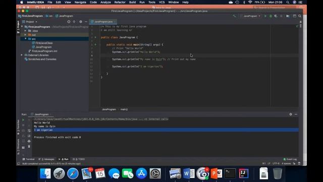 Writing Your First JAVA Program ("Hello World") - CLASS 1D смотреть онлайн