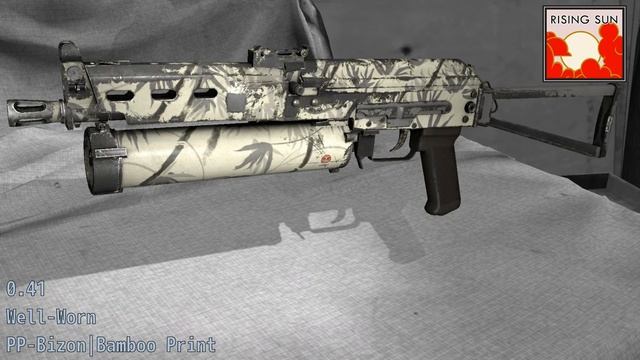 PP-Bizon Bamboo Print - Skin Wear Preview смотреть онлайн