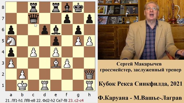 Борьбы за лидерство: Каруана - Вашье-Лаграв. Кубок Синкфилда, 6-й тур смотреть онлайн