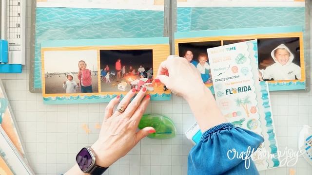 Back to Basics Scrapbooking / Layout for 12+ photos / How to mix & match collections / Beach layout смотреть онлайн