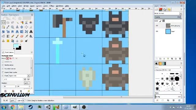 Progress of Pixel Armor Design GIMP смотреть онлайн