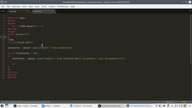 60 - CRUD con MySQLi SELECT [PHP 7 - Español] смотреть онлайн