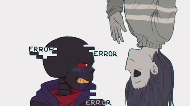 Error! Sans And Core! Frisk 🖤💙
