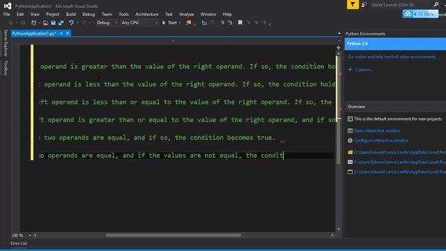 【Learning PYTHON】 Comparison operator смотреть онлайн