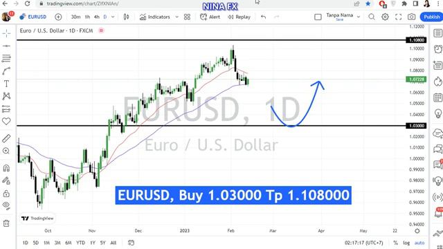 EUR USD Daily Chart Analysis on February 14, 2023 by Nina Fx смотреть онлайн