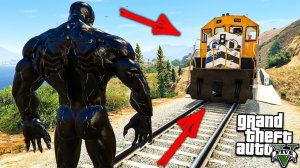СМОЖЕТ ЛИ ВЕНОМ ОСТАНОВИТЬ ПОЕЗД ЭКСПЕРИМЕНТ ГТА 5 МОДЫ! ОБЗОР МОДА В GTA 5! ИГРЫ ВИДЕО MODS
