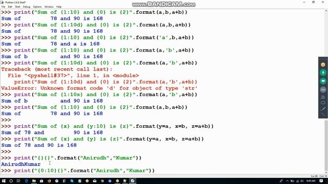 Python 3 Tutorial 023- Format print output using %, {}, f, format, padding and aligning strings смотреть онлайн