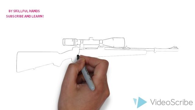 How to Draw a Hunting Gun / Как нарисовать Охотничье оружие смотреть онлайн