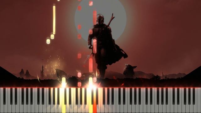 Main Theme (The Mandalorian) - Synthesia / Piano Tutorial смотреть онлайн