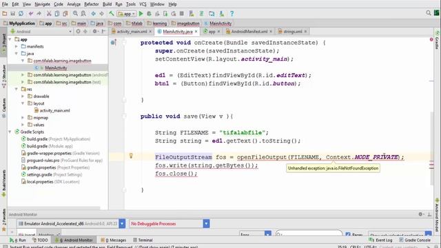 Android || 3- Internal Data Storage How to Save String Into txt File inside android device смотреть онлайн