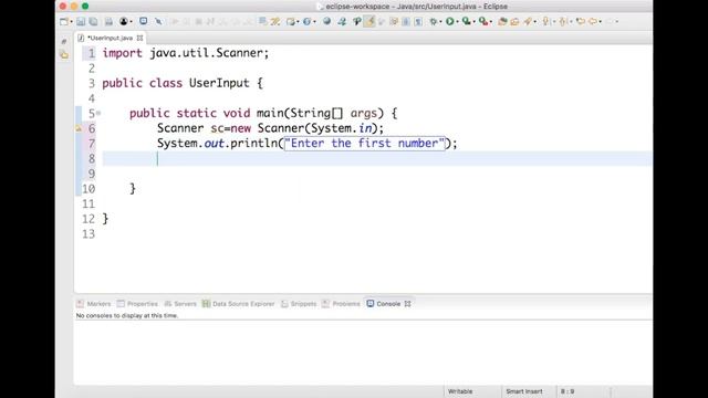 Getting User Input in Java using Scanner class смотреть онлайн