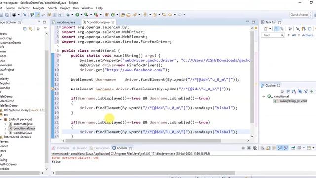 isSelected(), isEnabled(), isDisplayed() | Conditional Commands in Selenium | Java Automation смотреть онлайн