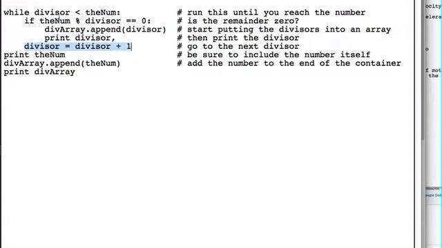 week 2 conditional loops divisors [PYTHON] смотреть онлайн