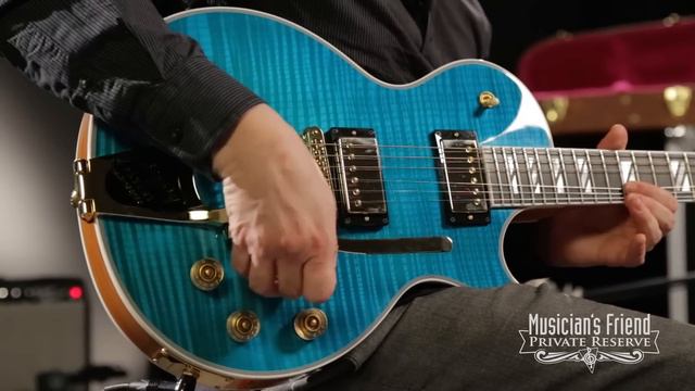 Gibson Les Paul Supreme Florentine With Bigsby Tremolo Electric Guitar Caribbean Blue смотреть онлайн