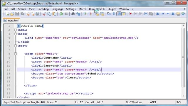 Twitter Bootstrap Tutorial 2 - Forms смотреть онлайн
