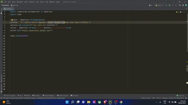 How To Open Specific Chrome Profile With Undetected Chromedriver
