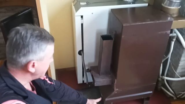 самый дешевый твердотопливный котёл на самом дешевом твёрдом топливе. смотреть онлайн