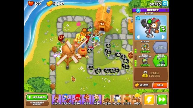Bloons TD 6 Town Center Hard (No MK,Powers,Instas,Microing or Hero) Walkthrough HD смотреть онлайн
