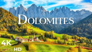 Dolomites Mountain  Meditation Music  Amazing Beautiful Nature of Italy  4K Relaxation Film