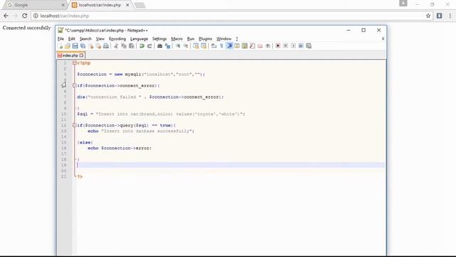 MYSQLI Insert data into database смотреть онлайн