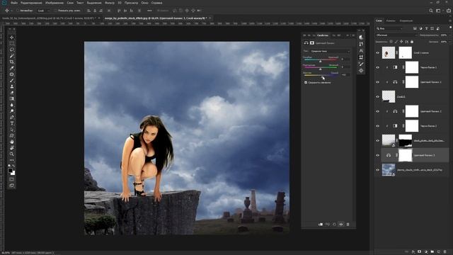 Photoshop tutorial Angel of Darkness смотреть онлайн