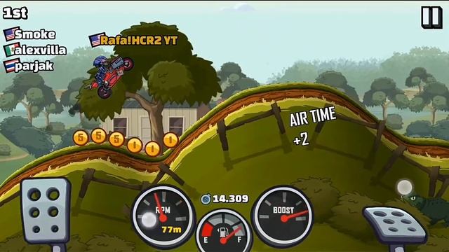 Hill Climb Racing 2 - Paint Red Superbike | Rafa!HCR2 смотреть онлайн