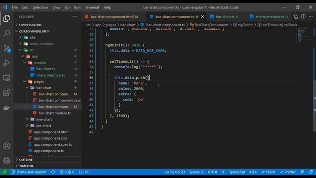 Curso Angular 11 - 11: ngx-Charts Gráficos estadísticos смотреть онлайн