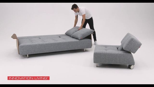 Диван и кресло Innovation Living Long Horn Deluxe c подлокотниками| Полный обзор смотреть онлайн