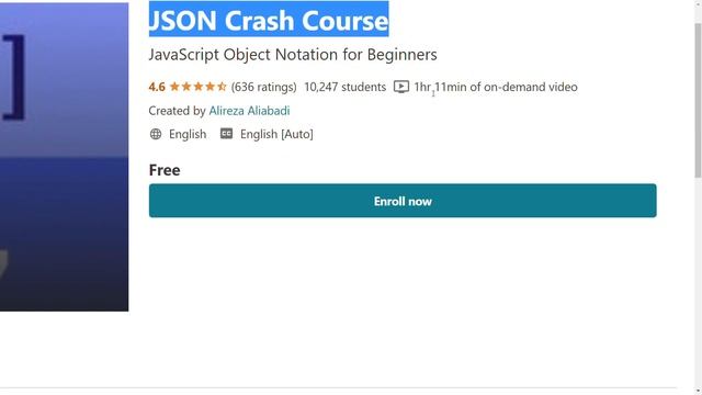 Free Json Courses | Udemy Free Courses | Enroll Now смотреть онлайн