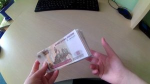 И это 5000 рублей?! / Новая пачка денег по увеличению?! / Разменяла 5000 рублей в банке