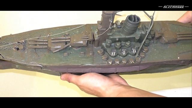 затопление линкора ЯМАТО из пластилина