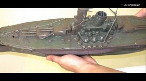 затопление линкора ЯМАТО из пластилина